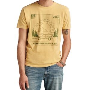 Lucky Brand Jeep Men's Yellow Graphic T-Shirt